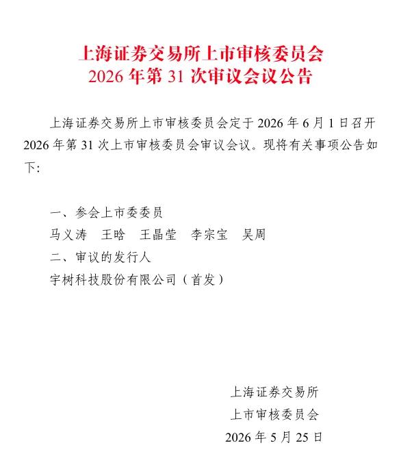 宇树科技IPO上会公告